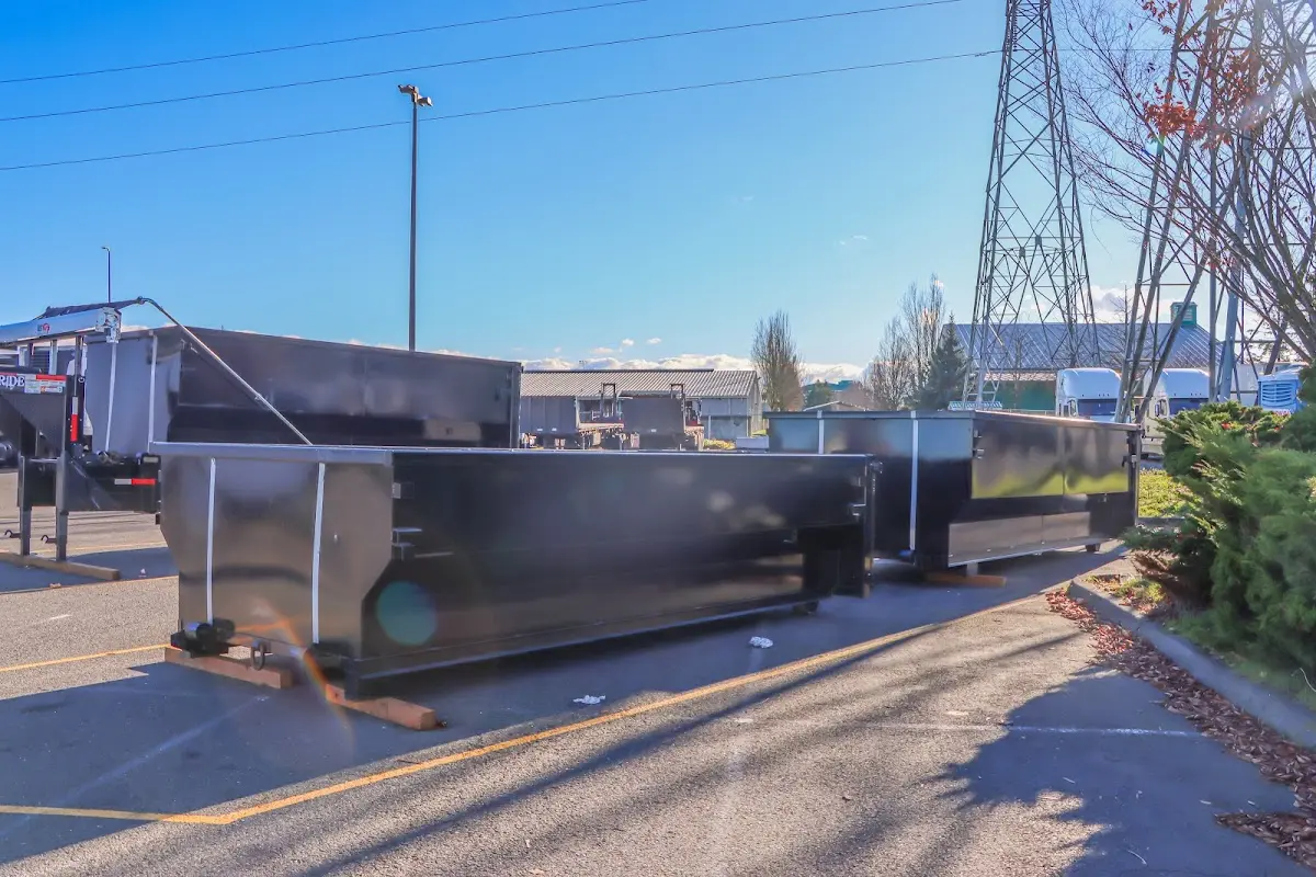 Roll-off dumpster ready for waste disposal at job site for Commercial Dumpster Rental in Citrus Hills